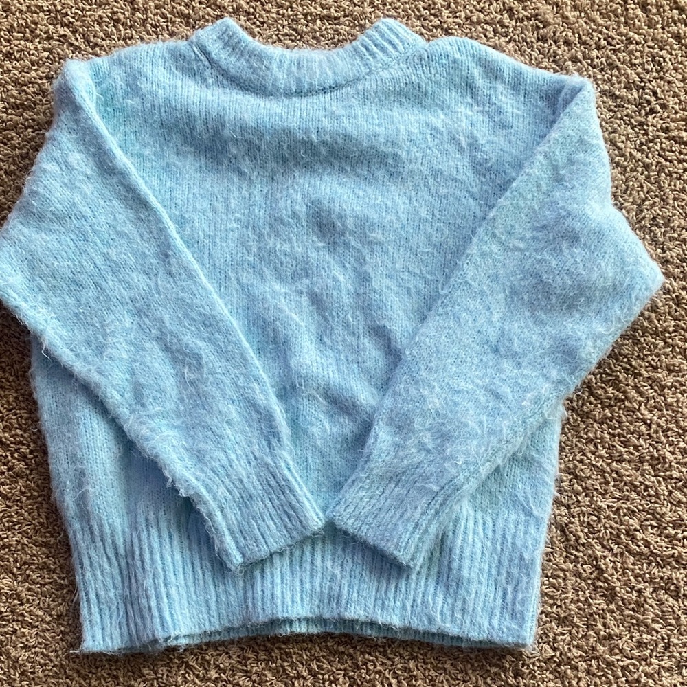 a new day Sky Blue Crew Neck Sweater